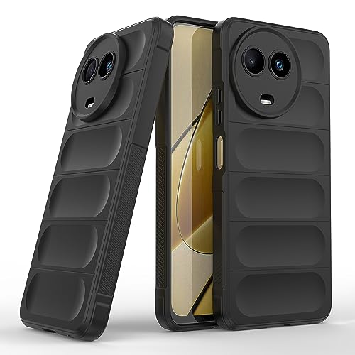 Image of Zapcase Back Case Cover for Realme Narzo 60X 5G | Compatible for Realme Narzo 60X 5G Back Cover | Liquid Silicon Magic Case with Camera Protection | Black