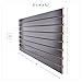 SSWBasics 4 ft x 2 ft Horizontal Black Slatwall Panels for Wall (24