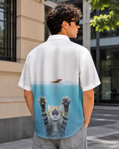 Image of 99TIMORO Funny Movie Mens Hawaiian Shirts Button Down Short Sleeve