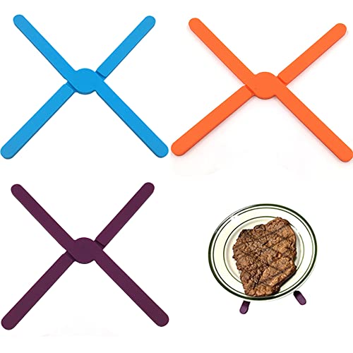 Set 4 Sottopentola In Silicone - Resistente Al Calore 230&deg;C, Antiaderente E Sicuro Per Alimenti