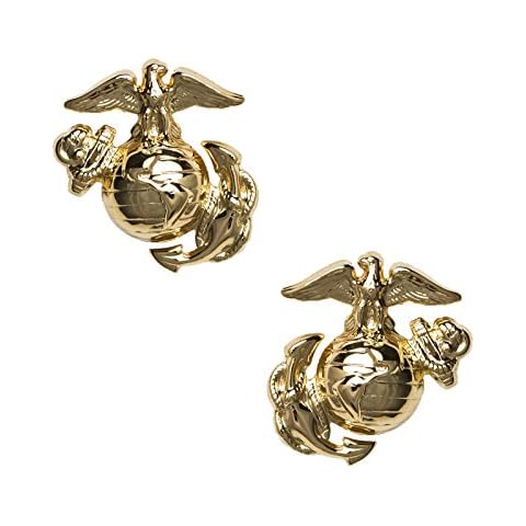 Marlow White USMC Enlisted Dress Collar Device Cover
