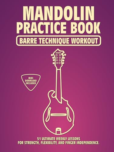 Mandolin Practice Book et méthode de barrés avec 100 exercices de flexibilité - 2