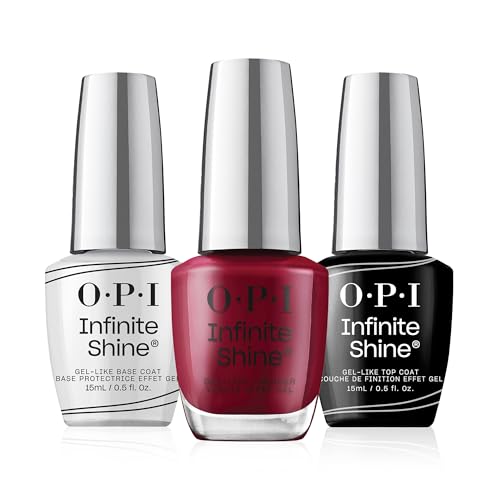 OPI Infinite Shine - Malaga Wine + Base & Top Coat - Esmalte de u...