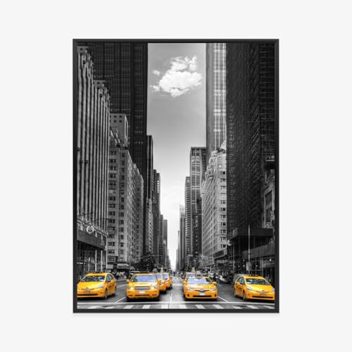 Poster New York taxi jaune 60x80 pour décoration salon moderne