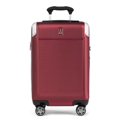 Image of Travelpro Platinum Elite Hardside Expandable Spinner Wheel Luggage TSA Lock Hard Shell Polycarbonate Suitcase, Daring Red, Carry-on 21-Inch