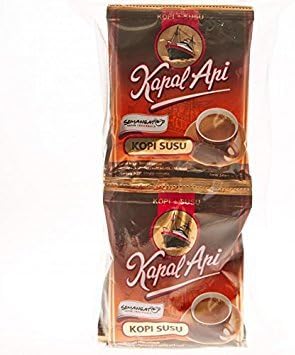 Kapal Api Kopi Susu Instant Coffee, 1.0 Oz (Pack of 10) by Kapal Api
