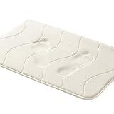 Memory Foam Bath Mat for Bathroom Non Slip Bath Rug Velvet Thick Soft and Comfortable Water Absorben