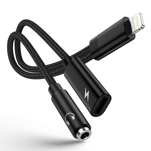 Ocbuo Lightning-3.5MMϊA_v^[ 2in1CgjOCzϊ }[dy iPhoneϊA_v^ CzWbN Lightning-3.5mmCzϊP[u MFiF CzEwbhzA_v^[ Cg