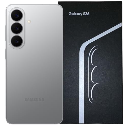 Samsung Galaxy S26 5G (SM- S942B, version internationale) 256 Go Storage 12 Go RAM Android 16° Factory Unlocked Smartphone (Silver Shadow)