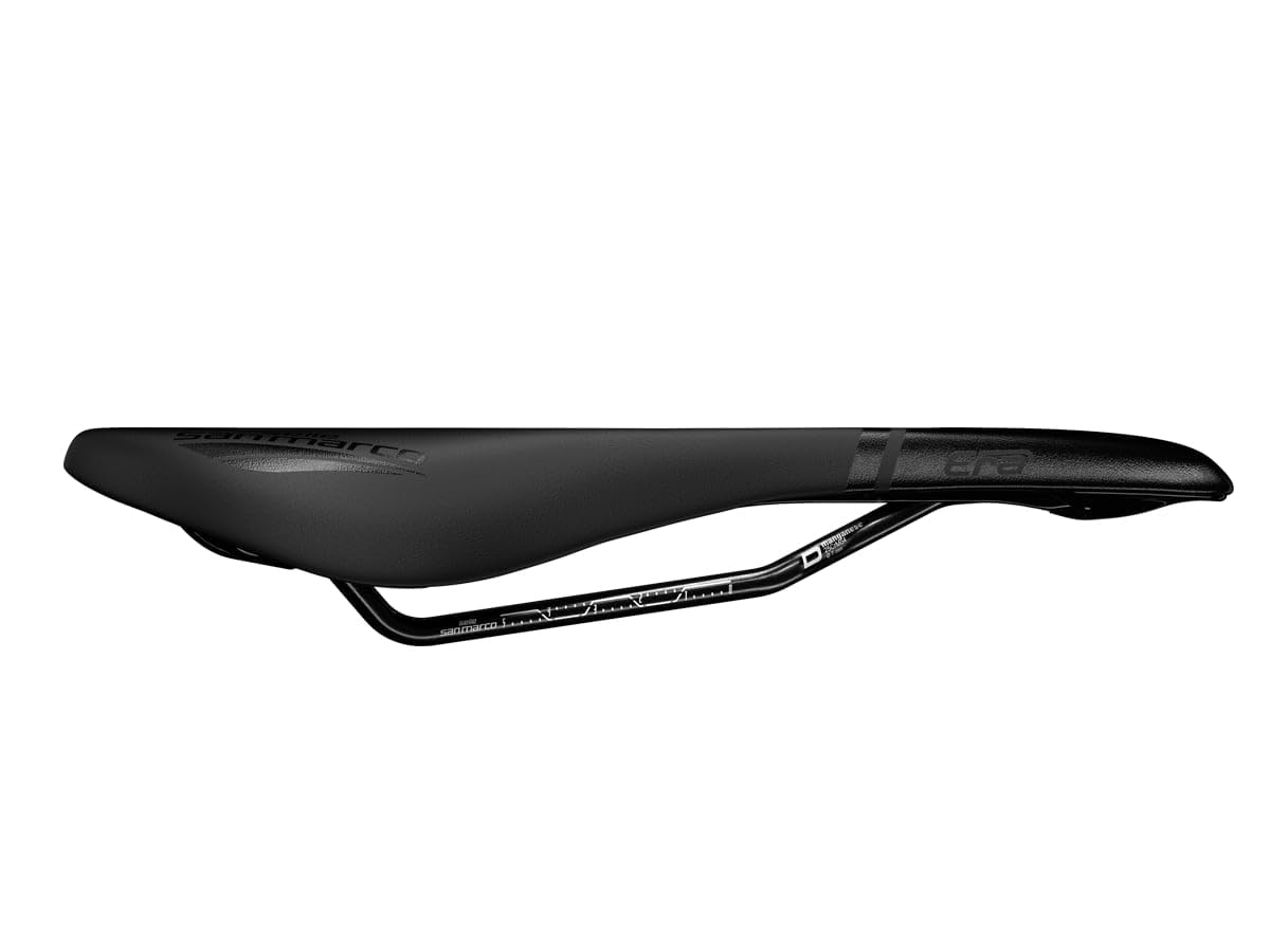 Selle San Marco Era Dynamic - Selle Vélo Confort Ergonomique, Forme Plate, Rail Acier Alliage