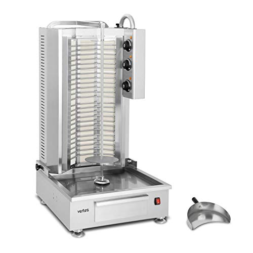 vertes Dönergrill Gyrosgrill Vertikalgrill Elektrisch 7200W aus Edelstahl (3 Keramik Heizzonen, Temperatur Stufenlos 50… – Bild 3