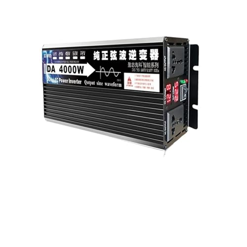 Onduleur 60V 4000W onde sinusoïdale pure convertisseur 72V 220V pour batterie voiture