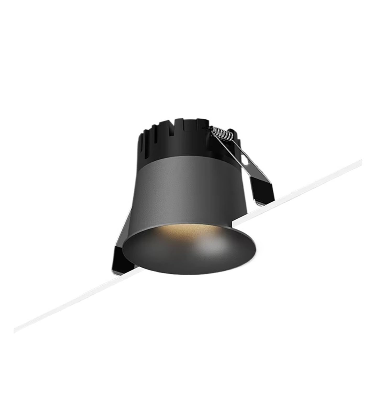 MINI foco LED COB curvo, 5W, 7W, 10W, 12W, 15W, 18W, foco pequeño empotrado regulable, 110V, 120V, 220V, 230V(3000K,Black)