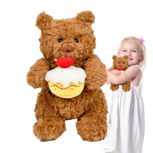 Oso de peluche | Juguetes suaves de noche y confort | Muñecos de animales suaves - para dormitorio, estudio, habitación de los niños, sofá, cama, niños, adolescentes, adultos, coleccionistas, tiempo