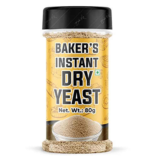 Image of BAKE KING Baker's Instant Yeast 80grm | Active Dry Yeast Powder for Baking Bread and Cake
