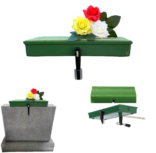 Cemetery Saddles,Graves Cemetery Headstone Saddle Holder, Suitable for 3 to 8 inch Gravestone Flower Stands, Used for Cemetery Decoration, Gravestone Saddle to Withstand high Winds.