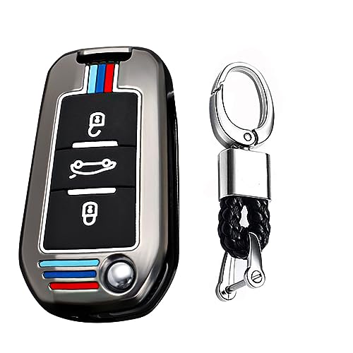 Coque de clé pliable pour Peugeot 408 protection élégante de haute qualité