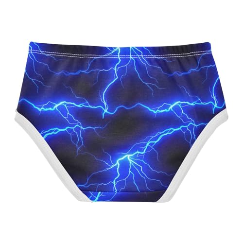 Cotton Toddler Underwear Floral Blue Lightning Black Girl Panties Cute Fun Print Briefs Undies Kids 2t2