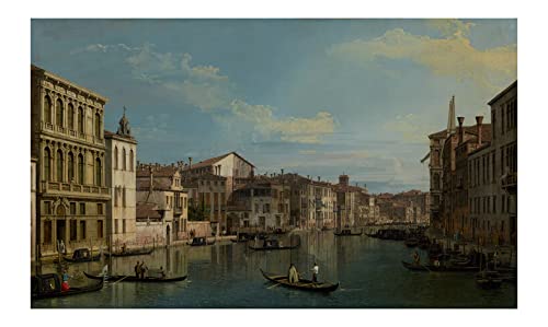 Affiche Grand Canal Palazzo Flangini Canaletto pour décoration salon élégante