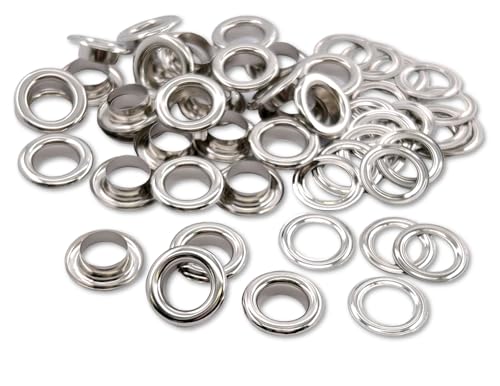2[ハ12] 80組入 ハトメ 12mm 座金付 穴あけ 鉄製 ハトメ金具 鳩目 穴径12mm レザークラフト ハトメ 足長5.5mm 傘 径21mm 80個入 ニッケルシルバー