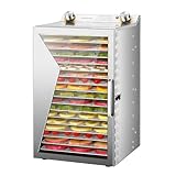 Freeze Dryer Equipment 800W with 18 Stainless Steel Trays 24H Timer Home Freeze Dryers Temperature Control Freezes Dryer Machine for Jerky Dog Treats Meat Veggies