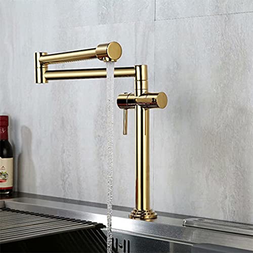 Robinet de cuisine pliant télescopique pour plan de cuisson moderne