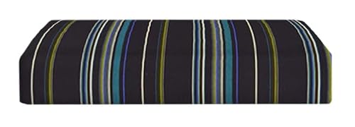 RSH DECOR: Foam Ottoman Cushion | 21\" x 17\" x 4\" | Sunbrella Performance Fabric | Water-Resistant | Outdoor Replacement Cushion for Patio Furniture | Stanton Lagoon