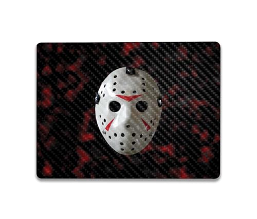 Image of MightySkins Carbon Fiber Skin Compatible with Microsoft Surface Laptop Go 3 (2023) Full Wrap Kit - 13th Nightmare | Protective Durable Textured Carbon Fiber Finish | Made in The USA