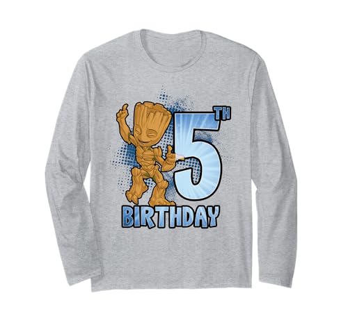 T-shirt Groot manches longues 5 ans habit anniversaire enfant confortable Marvel