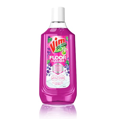 Vim Floor Cleaner: 1000ml | French Lavender with Sage | 100% Removal of stains for complete clean floors & long lasting fragrance