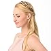 DIGUAN Messy Wide 2 Strands Synthetic Hair Braided Headband Hairpiece Women Girl Beauty accessory, 62g/2.1 oz (Dirty Blonde)