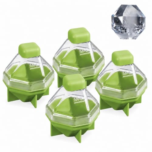 Molde para hielo de silicona en forma de rombo, 4 piezas miniatura 1