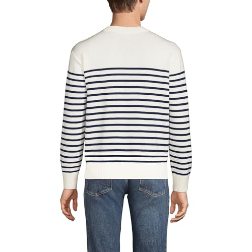 Lands' End Men's Button Up Crewneck Sweater2