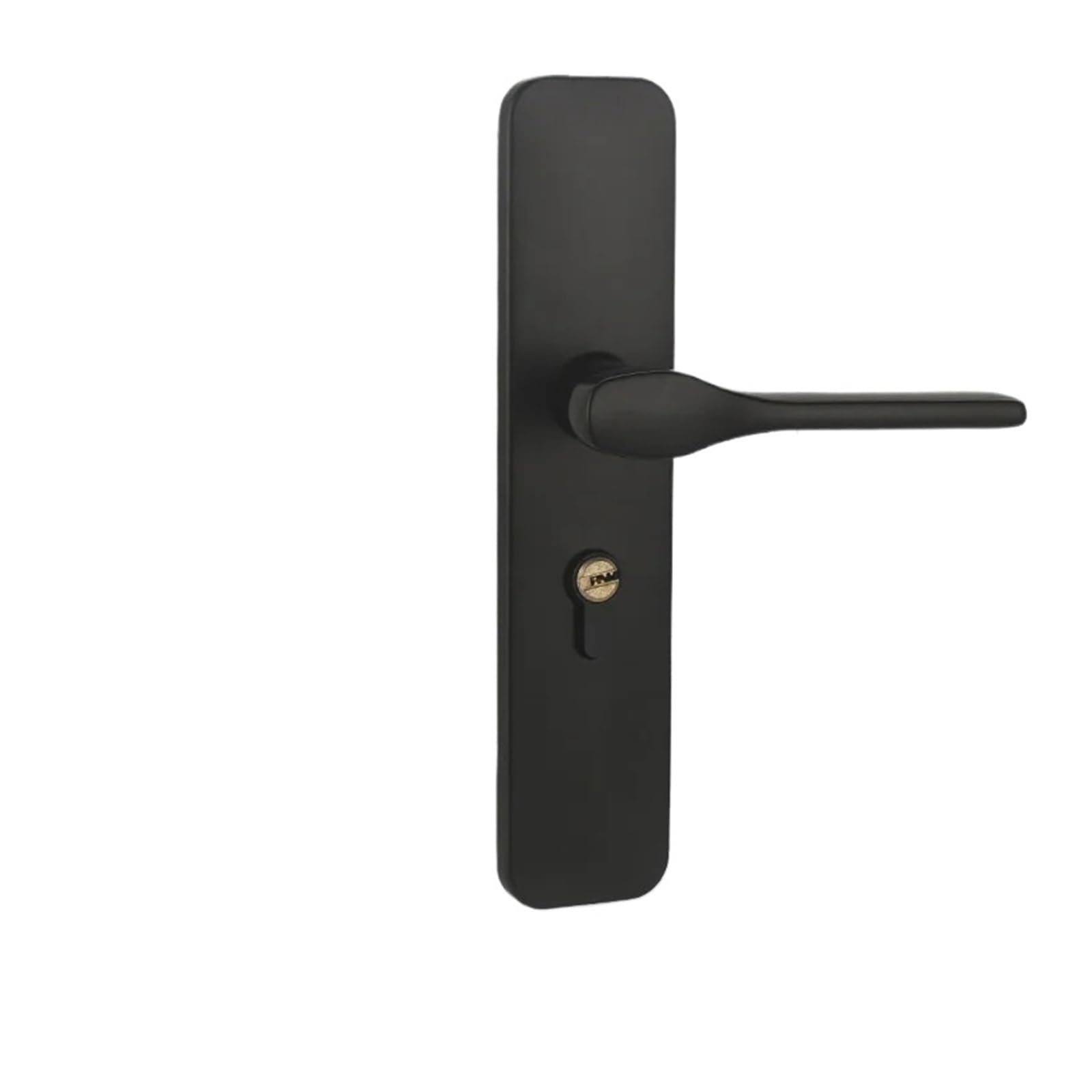 FBXRXZFPJ Indoor Bedroom Door Silent Handle Lock(Black Silent Lock)