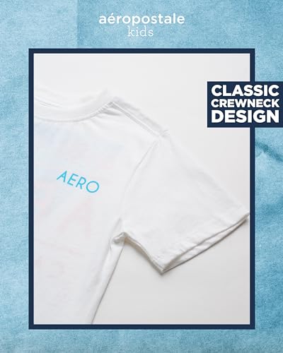 AEROPOSTALE Boys' T-Shirt - Kids Classic Crewneck Shirt with Vibrant Back Graphics - Short Sleeve Graphic Tee for Boys (4-16)3