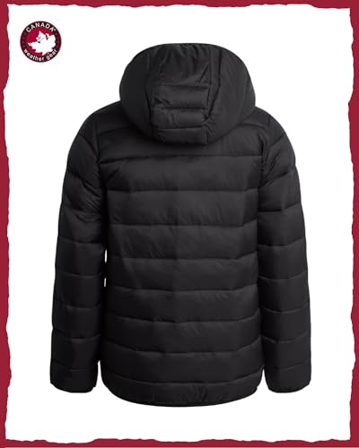 Image of CANADA WEATHER GEAR Boys' Puffer Jacket - Lightweight Packable Bubble Coat, Water Resistant Outerwear Jackets for Boys (8-20)