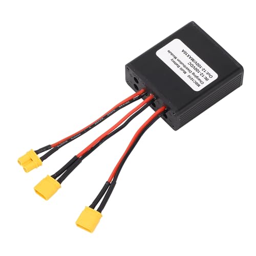 Convertidor de Descarga de batería Doble para Bicicleta eléctrica, Adaptador de módulo Paralelo de batería Dual 10 A, Conector de batería Dual de 12 V a 100 V con Interfaz XT30U,