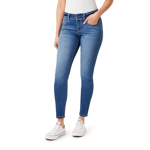 WallFlower womens Ultra Skinny Mid-rise Insta Soft Juniors Jeans (Standard and Plus)