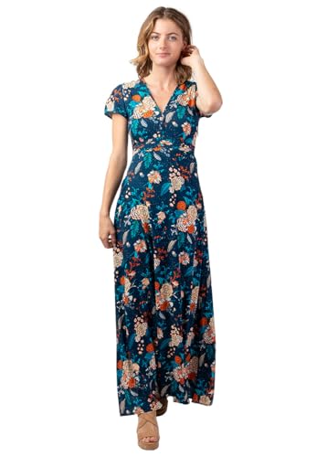 Robe longue fleurie Marbella la tenue marine fluide pour vos soirées d'été