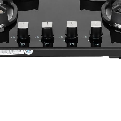 Faber 65CM Hobtop, 4 Brass Burner|Flame Failure Device, Toughened Glass, Auto Ignition, Cast Iron Pan Support, 5Y Warranty Glass, Burner, Valve|2Y... - Image 6