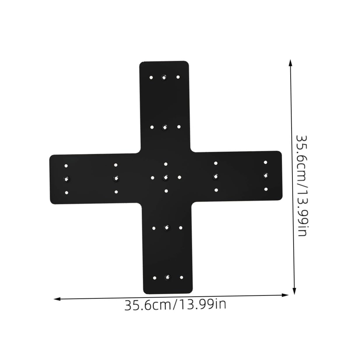 BUTIFULSIC Heavy Duty Cross Patch Plate Metal Tie Rod Connector Cross Shape Mending Plate for Truss Reinforcement