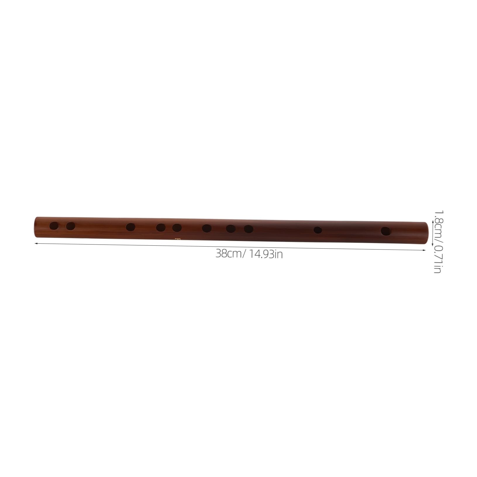 Toyvian 1 zestaw bambusowych fletów poprzecznych F- dla dorosłych mały instrument muzyczny flet poprzeczny, klapa F, mały instrument z bambusa, khaki