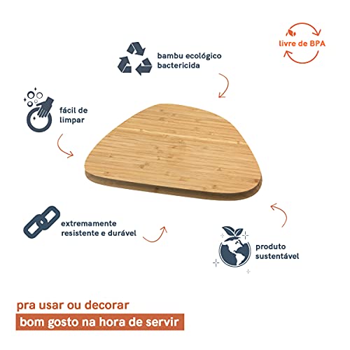 Tábua Irregular de Bambu 30CM - Oikos