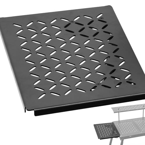 Generisch Mesa de campo - Productos de camping para camping, picnics, barbacoas, viajes en coche | Elegante mesa de camping negra minimalista
