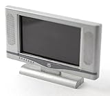 Maße ca.: 8,6 x 5,6 x 1,5cm SA-Dollshouse D1161 Fernseher Flat TV Holz 1:12 für Puppenhaus