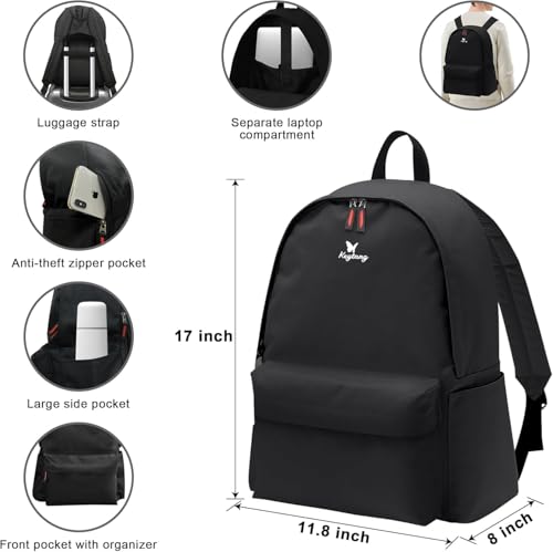 SmileLine 20 inch Carry-On Luggage Set with TSA Lock, Lightweight Hardside Suitcase with Spinner Wheels, Expandable Checked Luggage with Front Pocket, Bonus Travel Backpack & Makeup Bag, Navy Blue3