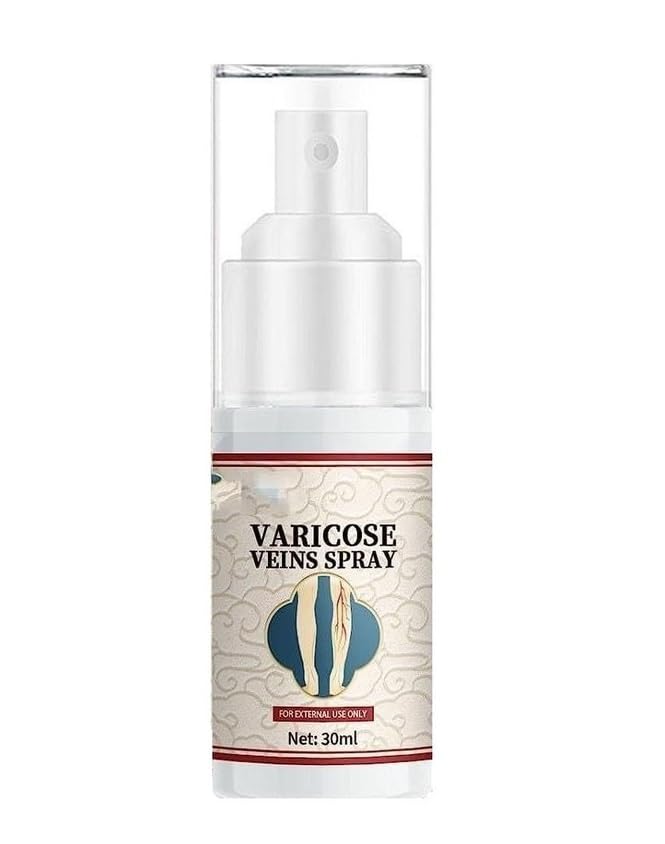 Varicose Veins Spray, Soothing Leg with Natural Ingredients, Improves Blood Circulation of Spider Veins, Improve Pain of Legs 30 ML Pack of (1)