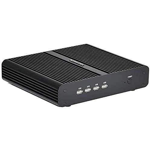 Image of KINGDEL NC860 Mini Desktop Computer, Fanless Mini PC with 10th Gen. CPU, 16GB RAM, 1TB SSD, 4K 4096x2304, HD Port, DP, Full Metal Case