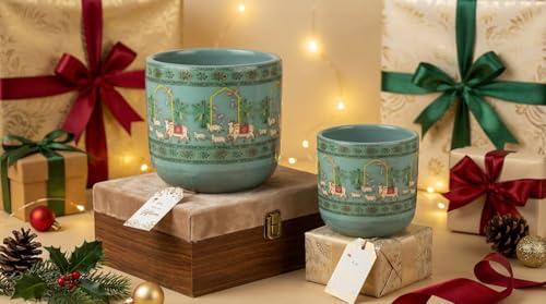 Image of Terracotta Planters Combo of 2, Komala Pair | Flower Pots for Home Decor