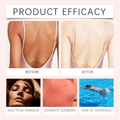 Domality Sheer Body Mist Sunscreen SPF 45, Protective Sun Spray, Water Resistant, Non Sticky Transparent Sunscreen Spray, UVA & UVB Protection, Fast-Absorbing